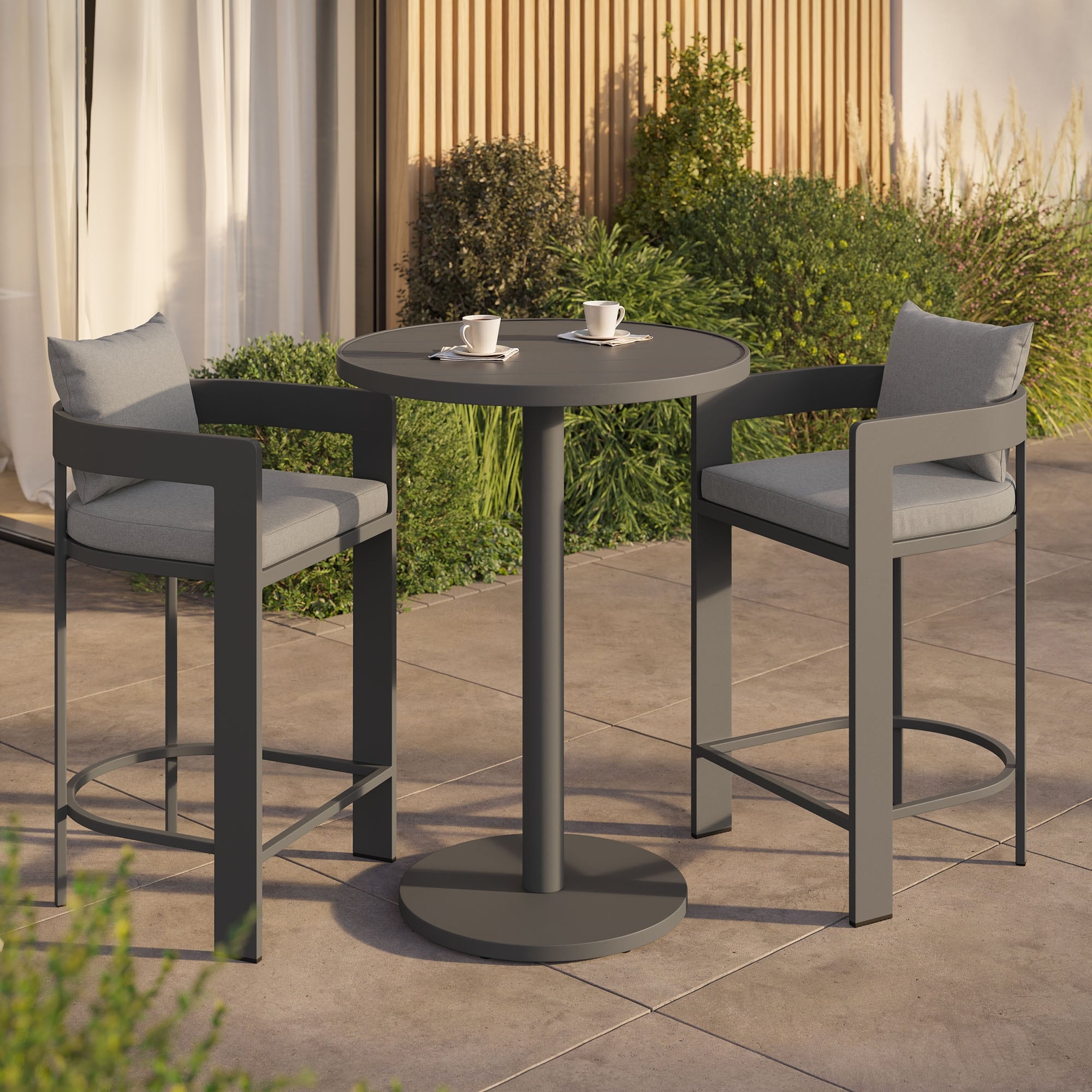 Tahoe 3-Piece Outdoor Aluminum Bar Set