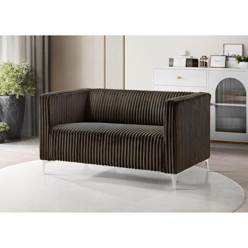 Clayfell Gavin Velvet Square Arm Living Room Set