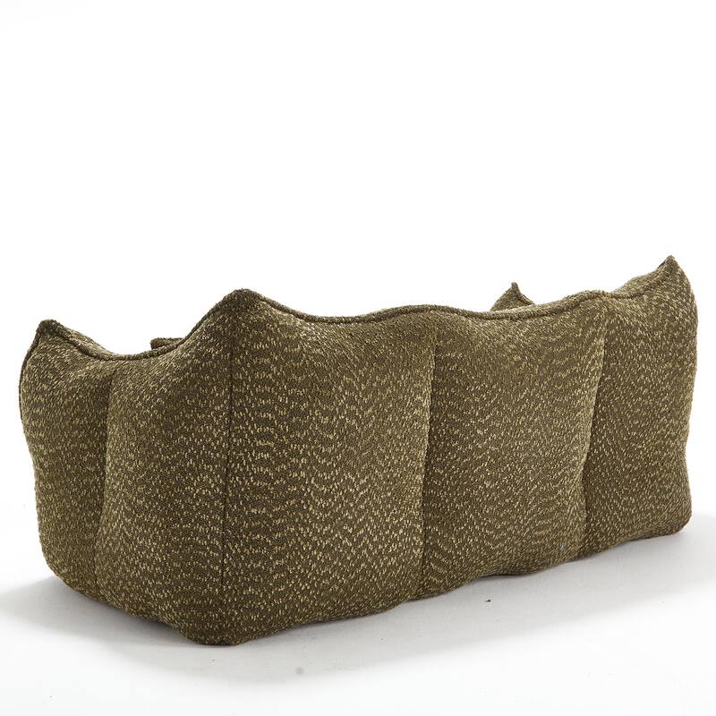 Beanbag Chair with High Resilience Foam Core. The Square Recliner Sofa Is Ideal for Family Members And Friends Engaged in Games