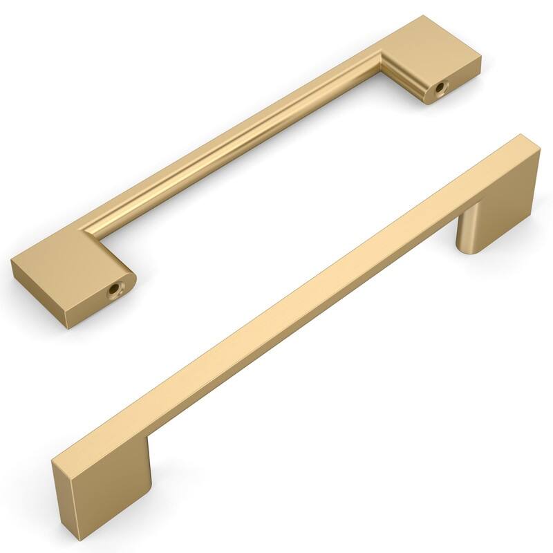 5 Pack Drawer Pulls - 6.4"L x 0.4"W - Champagne Bronze