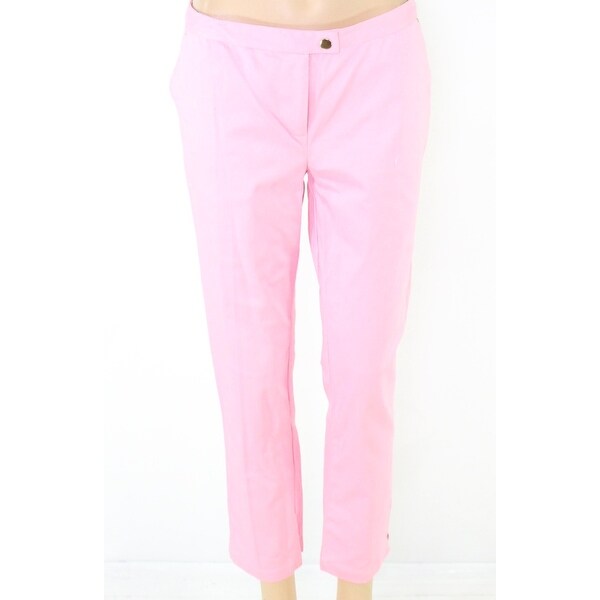 pink skinny dress pants
