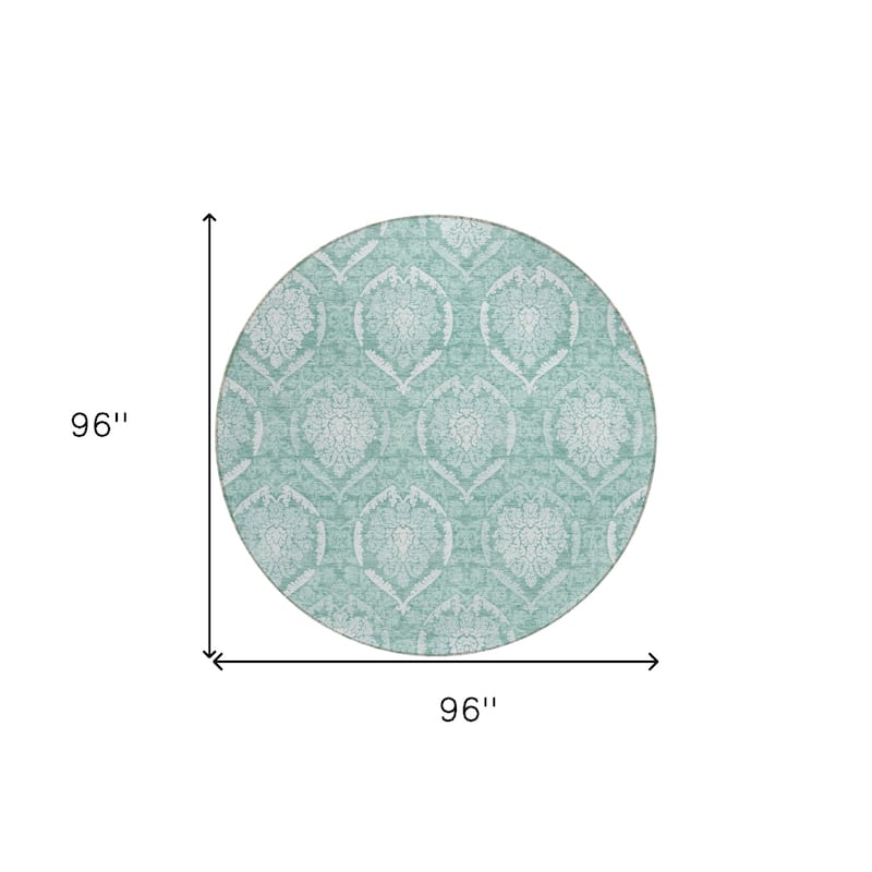 HomeRoots Medallion Transitional Rectangle Outdoor Rug