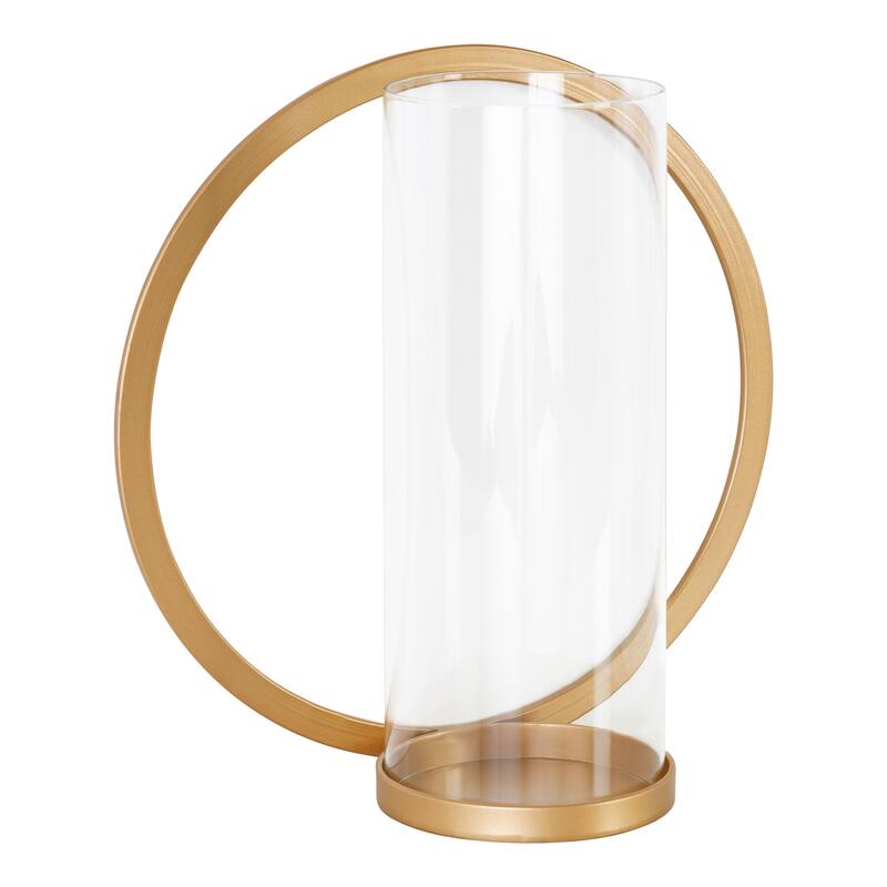 Kate and Laurel Khauli Round Metal Wall Sconce - 12" Diameter