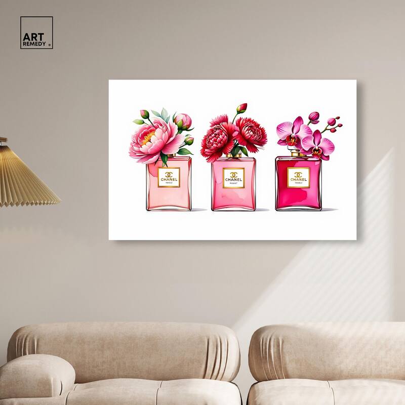 Fragrant Florals Canvas by Art Remedy, Gallery Wrapped