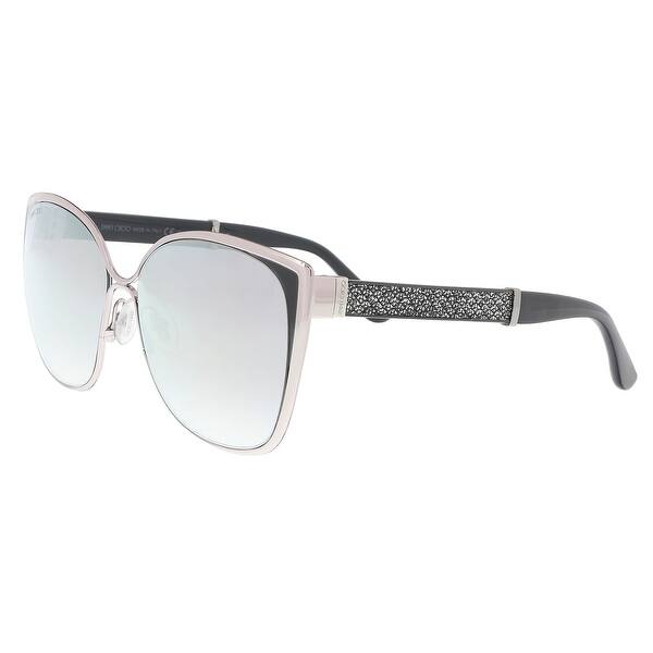 Shop Jimmy Choo Maty S 01b0 Light Gold Glitter Cat Eye Sunglasses 58 14 140 Overstock 21158073