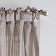 preview thumbnail 6 of 11, 100% Cotton Sheer Tie Tab Curtain Panel Pair