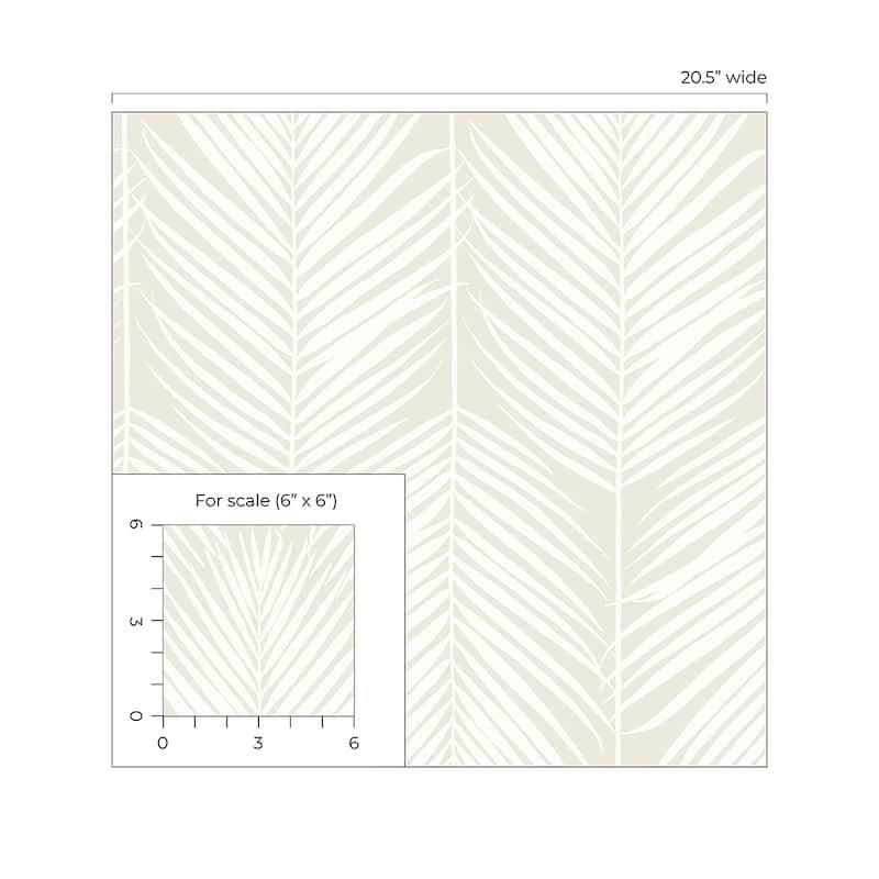 NextWall Palm Silhouette Peel and Stick Wallpaper