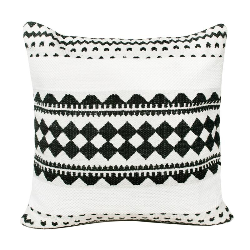 Sevita Modern Mosaic Geometric Stripe Throw Pillow