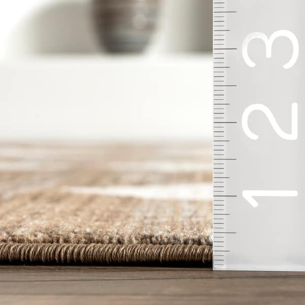 Nuloom Joseline Checkered Fringe Area Rug