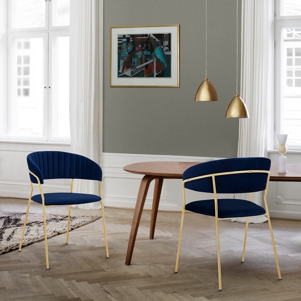 Dining chairs with best sale gold metal legs