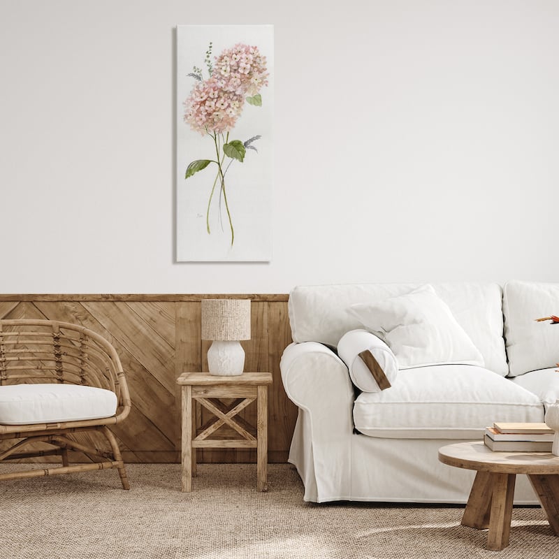 Stupell Pink Hydrangea Duo Canvas Wall Art Design By Nan
