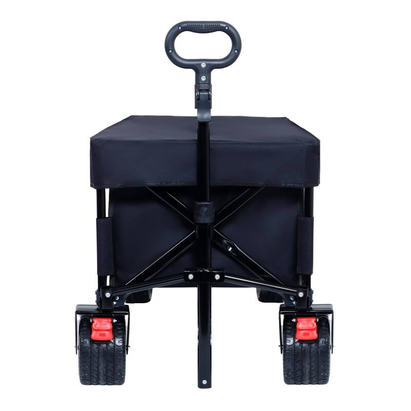 Foldable Wagon with Extended Tailgate, Waterproof Dustproof UV Resistant Wagon Rain Covers