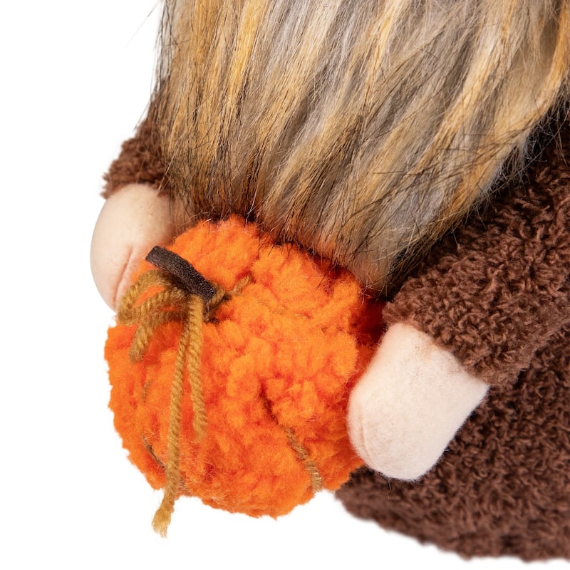 Sunflower and Pumpkin Gnome Fall Harvest Decoration - 13"