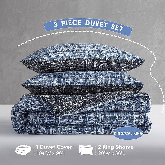 Chelsea Square Maca Modern Reversible Duvet Cover Set