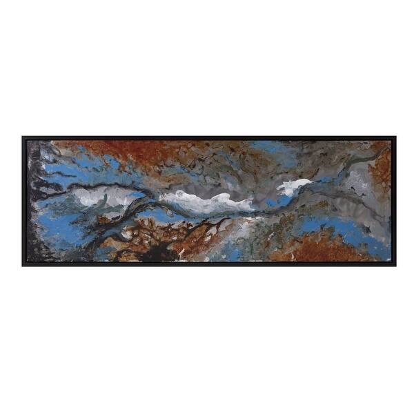 Shop Imax Home 76291 Serena 20 X 60 Wood Framed Giclee Abstract