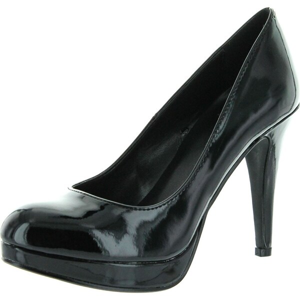 black glossy high heels
