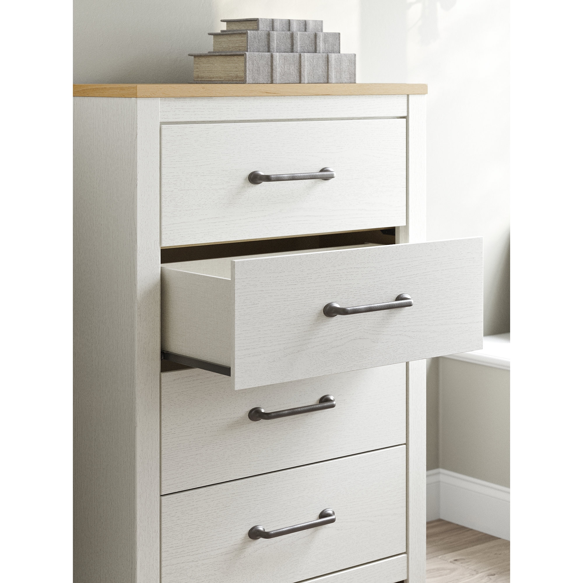 brusali 4 drawer dresser brown Hilton 5-Drawer Chest – Upstate Amish Furniture main image 1