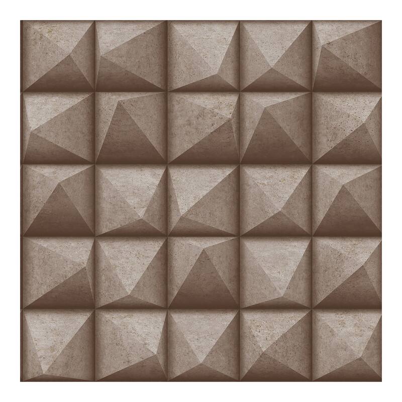 Advantage Dax Copper 3D Geometric Wallpaper - 20.9 x 396 x 0.025