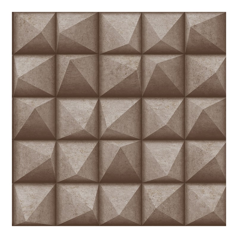 Advantage Dax Copper 3D Geometric Wallpaper - 20.9 x 396 x 0.025