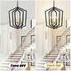 preview thumbnail 6 of 13, 18.11" Matte Black & Gold 4-Light Industrial Chandelier for Dining & Living Room (E12 Bulbs Not Included)