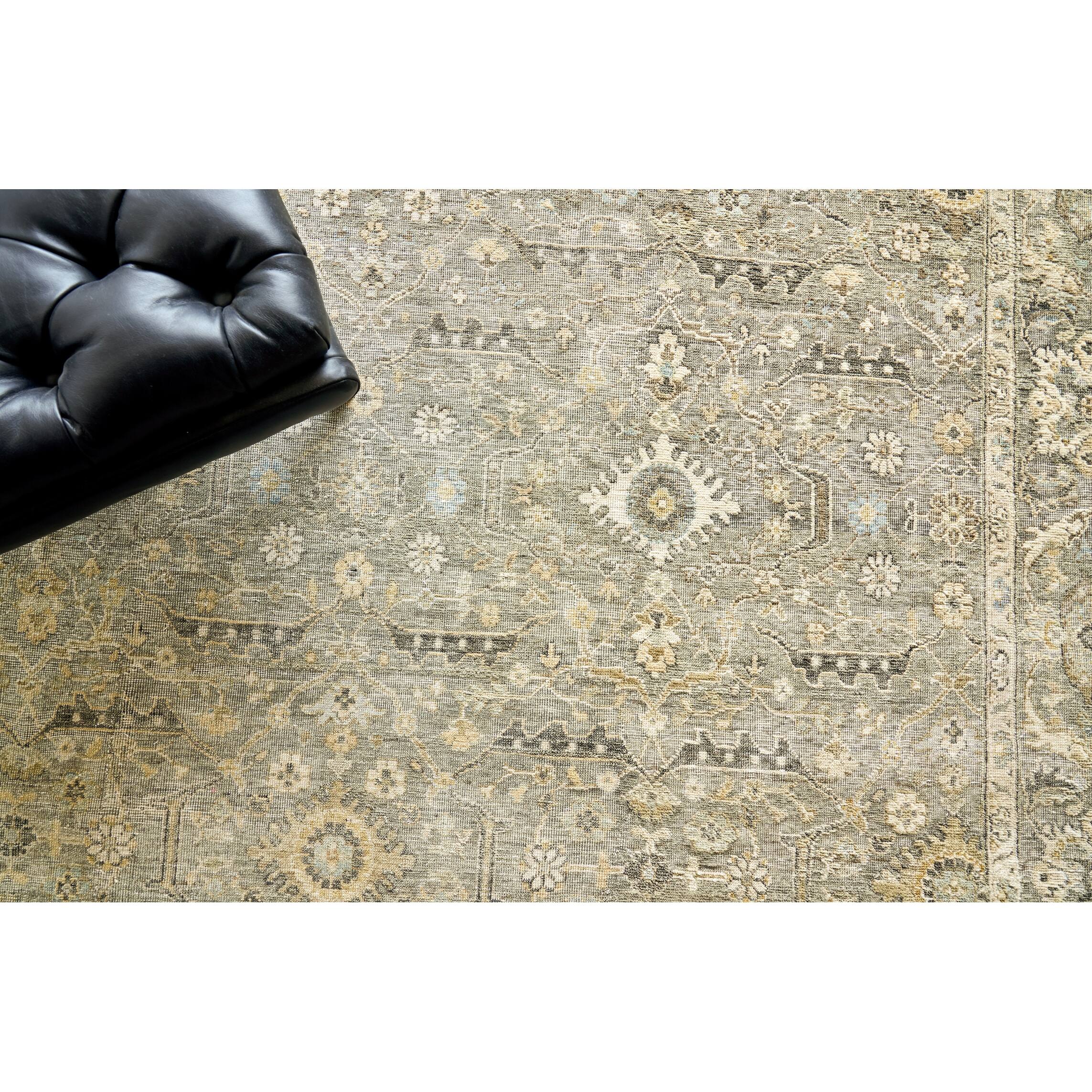 EXQUISITE RUGS Heirloom Handknotted New Zealand Wool Khaki Area Rug. Bed Bath & Beyond 39130598