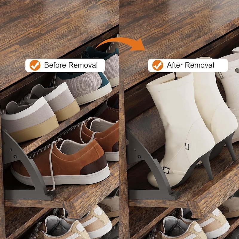 Narrow Shoe Cabinet Organizer with 6 Flip Drawers for Entryway, Hallway, Living Room