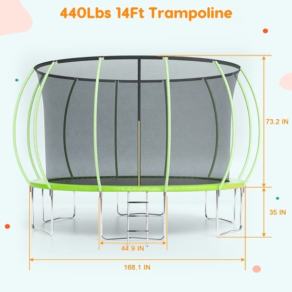 Trampolines with Safty Enclosure Recreational Trampolines