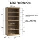 preview thumbnail 4 of 4, 67" Solid Wood 6-Shelf Bookcase Storage