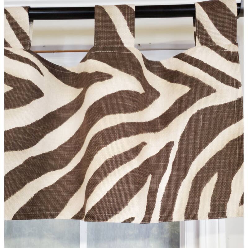 RLF Home Zebra Tab Valance