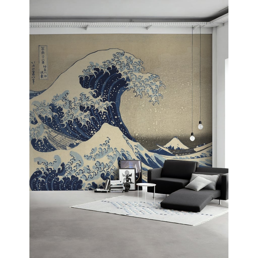 GK Wall Design Retro Sea Drawing Vintage Waves Wallpaper