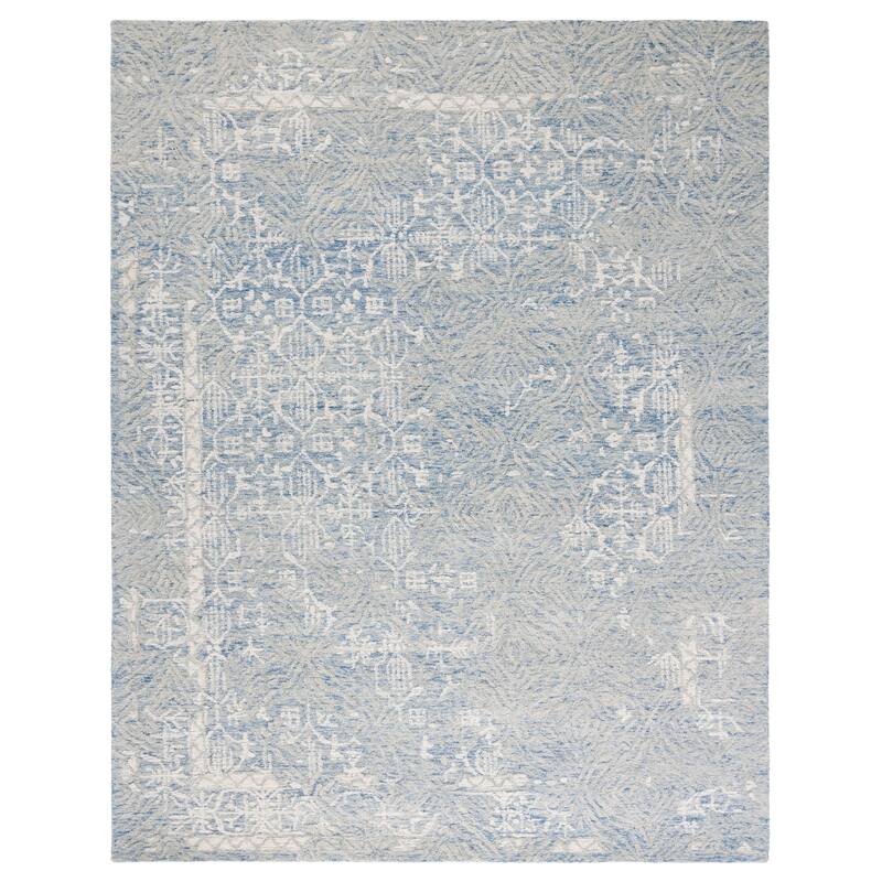 SAFAVIEH Handmade Metro Umaymah Wool Rug - 8' x 10' - Blue/Ivory