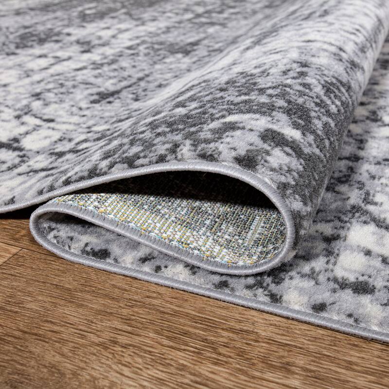 World Rug Gallery Distressed Abstract Modern Area Rug