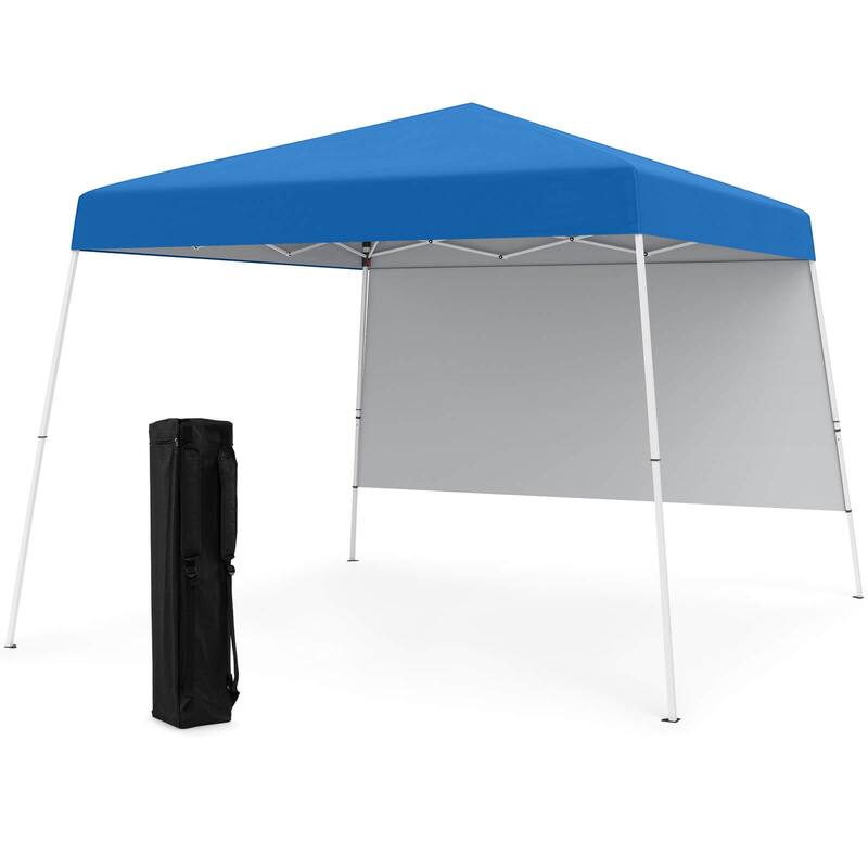 10x10 FT Pop Up Canopy Portable UPF 50+ Outdoor Tent w/ Backpack - Blue