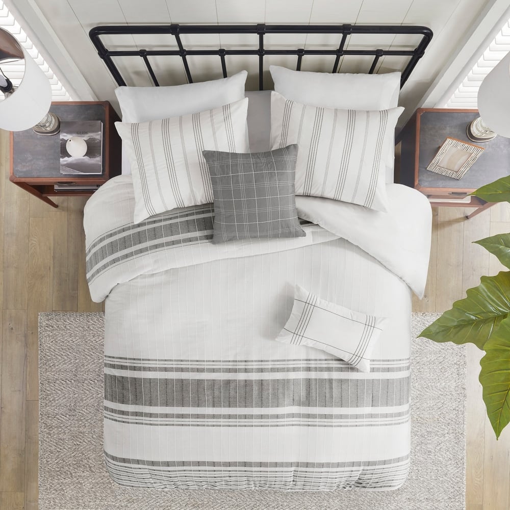 Harbor House Morgan 5 Piece Cotton Jaquard Duvet Set (Insert Excluded)