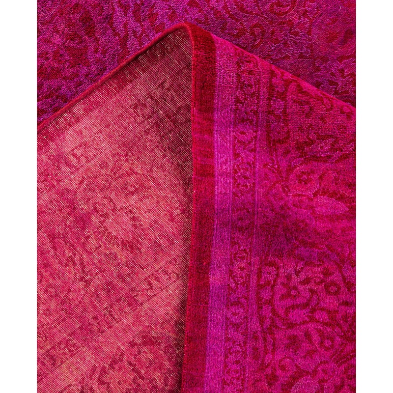 Overdyed One-of-a-Kind Hand-Knotted Area Rug - Pink - 6' 0" x 9' 2"