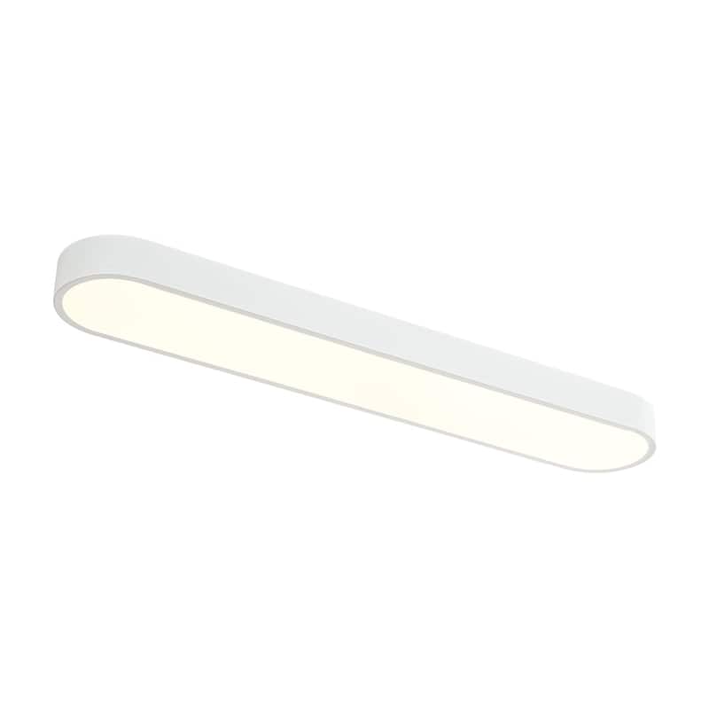 Contemporary Dimmable LED Streamlined Oval Flush Mount 31.5in