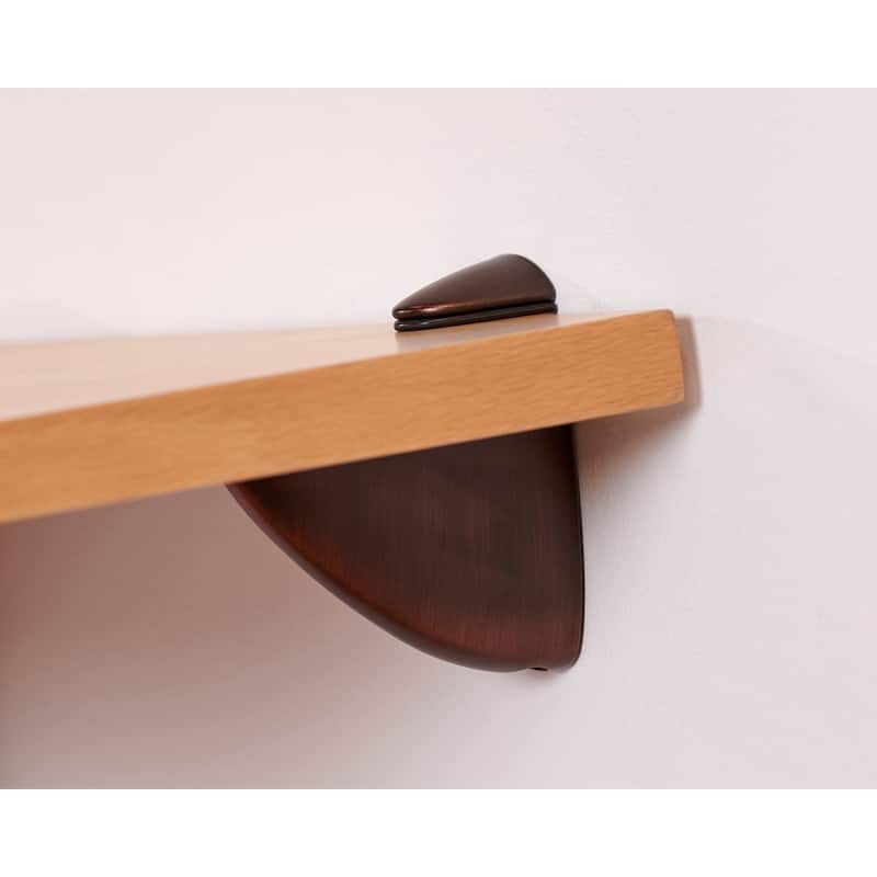 Wallscapes Gallery 12x16 Beech Shelf Kit with Bronze Pelican Brackets