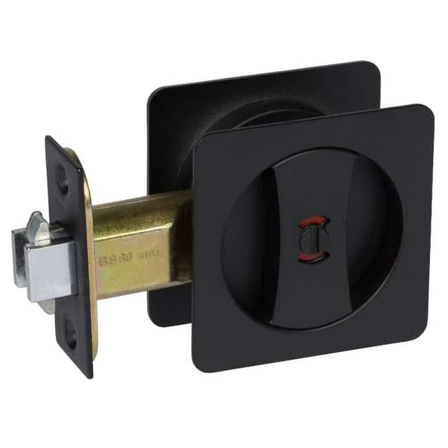 Delaney 370104 Contemporary Square Pocket Door Lock Privacy