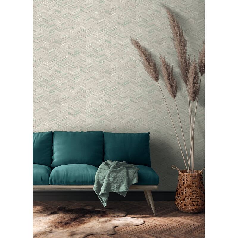 Advantage Tatlin Grey Chevron Wallpaper