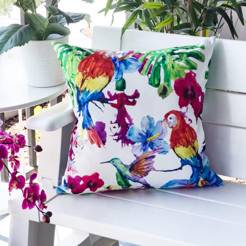 Tropical Parrot - Outdoor & Indoor Pillow