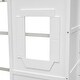 preview thumbnail 14 of 12, White Twin Size Solid Wood House Loft Bed with Ladder