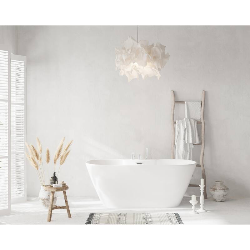 Nicolette Bathtub in Glossy White