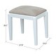 preview thumbnail 10 of 9, Solid Wood Vanity Table with Vanity Bench (Snow White Finish)