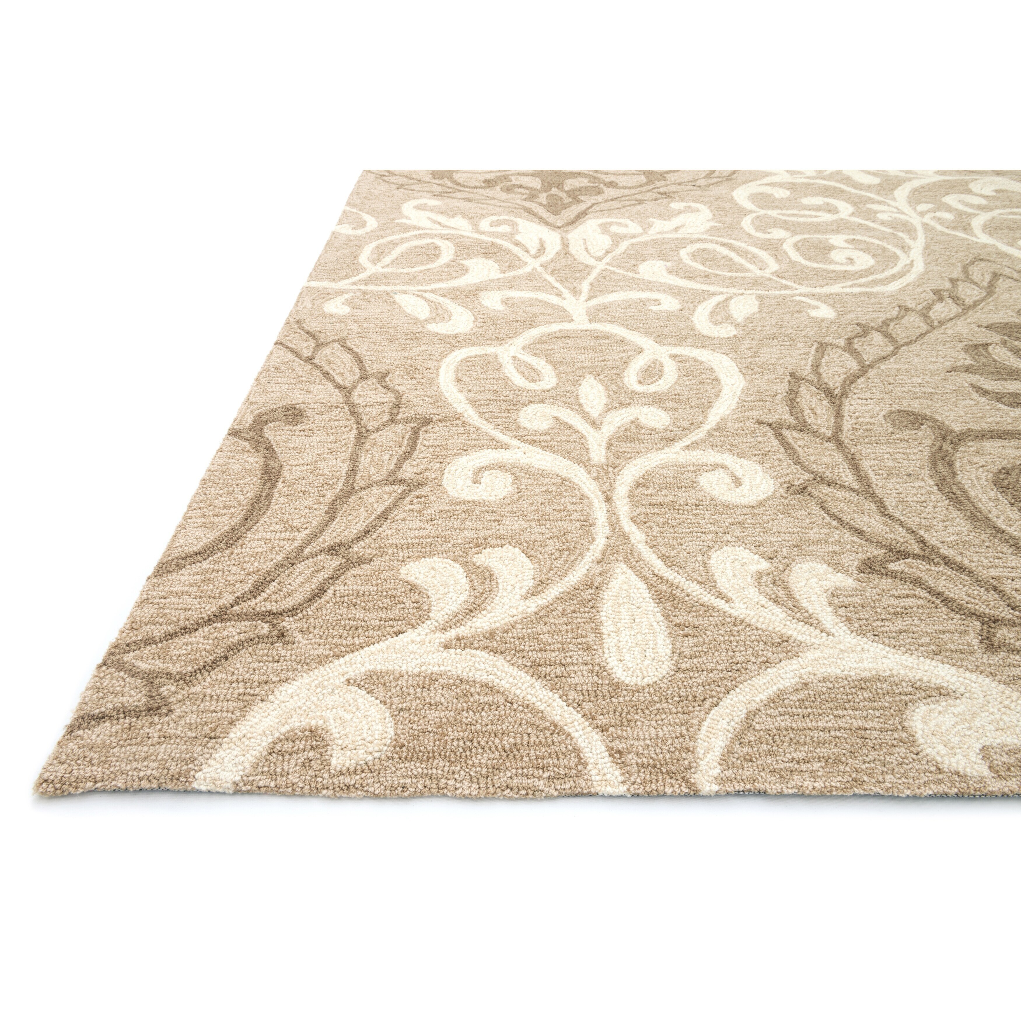 Alexander Home Valentina Hand Hooked Transitional Damask Area Rug On Sale Overstock 21507402