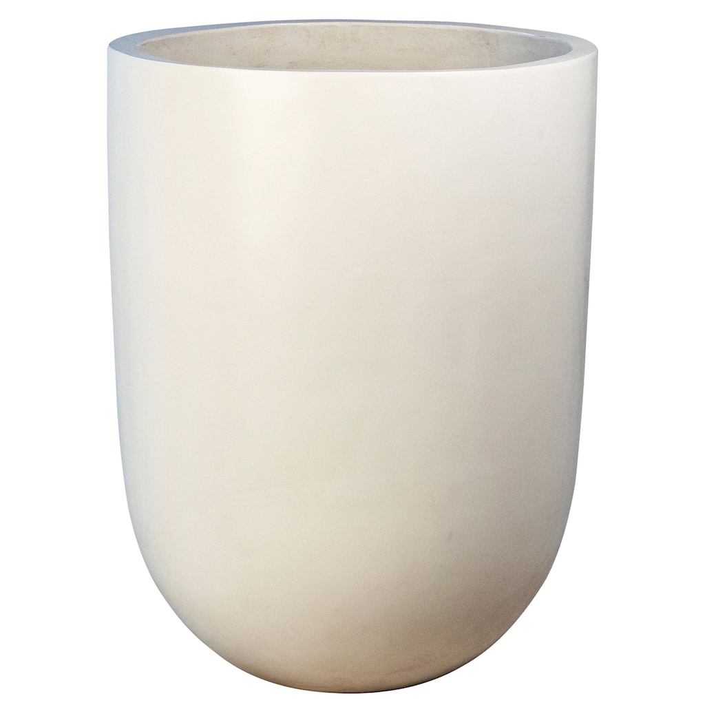 Lexi Lightweight Concrete Pot Planter, White