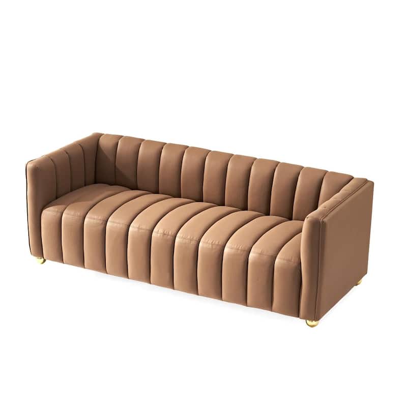 Channel Tufted Glam Indoor Living Room Sofa