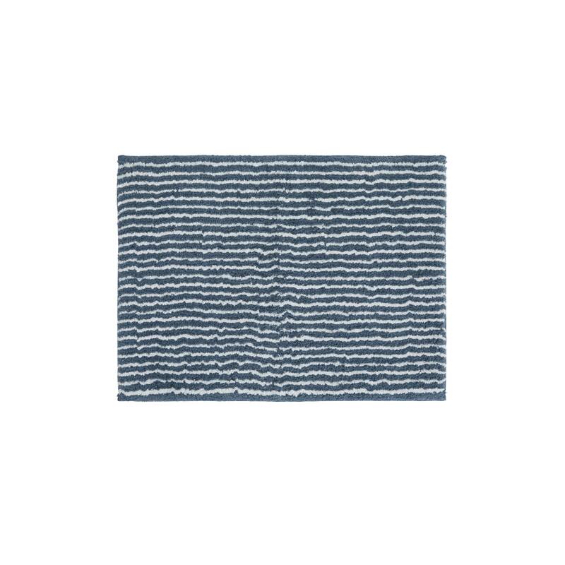 Becky Cameron 100% Cotton Pinstripe Patterned Bath Mat