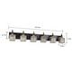 preview thumbnail 58 of 182, 2/3/4-Light Modern Bathroom Crystal Vanity Light Wall Sconces