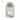 12" Ceramic Jar with Lid Contemporary Decorative Glassware in White, Black and Gold Storage Canister Decor - - 8" x 8" x 12"