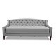 preview thumbnail 40 of 103, Silver Orchid Performance Fabric Heston Upholstered Tufted Sofa Bed